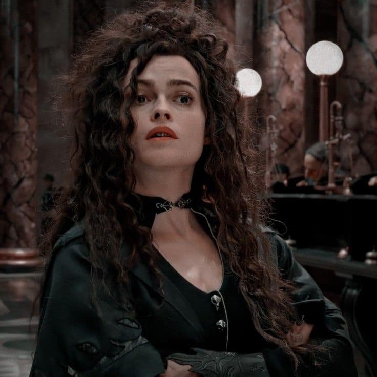 Helena Bonham Carter incarne Bellatrix Lestrange dans Harry Potter